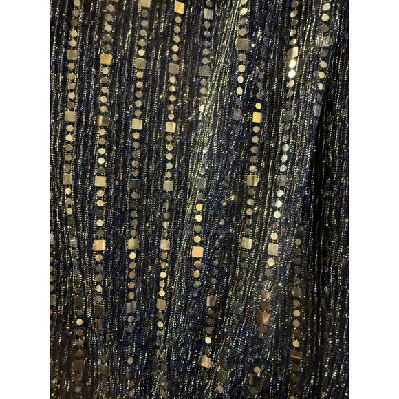 INC Sparkle Halter Maxi Dress – Blue – Size 14 Approx – New w/ Tags - Picture 6 of 10